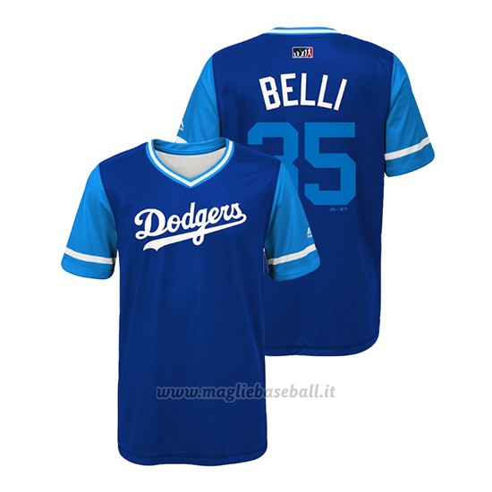 Maglia Baseball Bambino Los Angeles Dodgers Cody Bellinger 2018 Llws Players Weekend Belli Royal